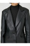 Фото #6 товара Куртка женская Koton Кожаный вид с пуговицами