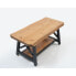 Фото #5 товара Furnish Home Store Berlin 39" Solid Wood Rustic Coffee Cocktail Table For Living Rooms With Shelf