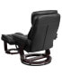 Фото #10 товара Multi-Position Recliner Chair & Curved Ottoman With Swivel Wood Base