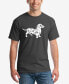 Фото #1 товара Men's Word Art Dachshund Short Sleeve T-shirt