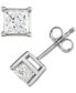 Фото #1 товара Серьги Macy's Diamond Princess Stud