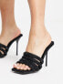 Topshop Summer embellished heeled mules in black