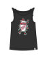 ფოტო #2 პროდუქტის Girl Organic Cotton Tank Top With Knot Black - Toddler|Child