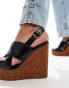 Фото #2 товара ASOS DESIGN Tamara cross strap wedges in black