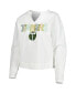 Women's White Portland Timbers Sunray Notch Neck Long Sleeve T-Shirt