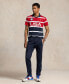 ფოტო #5 პროდუქტის Men's Team USA Custom Slim-Fit Stretch Striped Mesh Polo Shirt