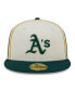 Фото #3 товара Men's Cream, Green Oakland Athletics Chrome Sutash 59FIFTY Fitted Hat