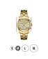 ფოტო #7 პროდუქტის Women's Alessandra Diamond (1/5 ct.t.w.) 18k Gold Plated Stainless Steel Watch