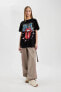 Фото #5 товара Футболка Defacto Rolling Stones Oversize Fit