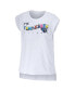 Фото #3 товара Women's White Tennessee Titans Greetings From Muscle T-shirt