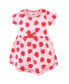 ფოტო #7 პროდუქტის Baby Girls Baby Organic Cotton Dress and Cardigan 2pc Set, Strawberries