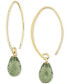 Фото #1 товара Серьги Macy's Green Quartz Briolette Threader