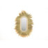 Wall mirror Romimex Natural Rayung 128 x 170 x 5 cm Oval