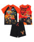 Фото #1 товара Boys Grave Digger El Toro Loco Megalodon T-Shirt Tank Top and French Terry Shorts 3 Piece Set to