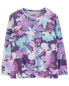 Фото #4 товара Baby Floral Jersey Long-Sleeve Top - Purple 12M