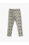 Фото #2 товара Тайтсы Koton Heart Print Elastic Waistband Gray Pattern