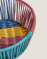 Фото #4 товара Multicoloured round woven basket