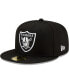 Фото #4 товара Men's Black Las Vegas Raiders 2001 Pro Bowl Patch Up 59FIFTY Fitted Hat
