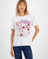 ფოტო #1 პროდუქტის Juniors' Mickey & Friends Cotton Crewneck Tee