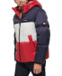 Фото #5 товара Men's Colorblock Performance Hooded Puffer Jacket