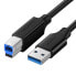 Фото #1 товара Kabel przewód do drukarki USB-A - USB-B 5Gb/s 2m czarny