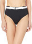 Фото #1 товара Volcom Womens 185055 Simply Rib Retro Black Bikini Bottom Swimwear Size XS
