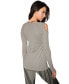Womens Cut Out Long Sleeve Top