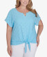 ფოტო #1 პროდუქტის Plus Size Feeling The Lime T Sleeve Top