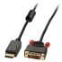 Фото #3 товара Lindy 3m DisplayPort to DVI Cable - 3 m - DVI-D - DisplayPort - 2.7 Gbit/s - Black - Male/Male