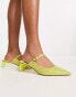 Фото #1 товара Charles & Keith embellished heeled shoes in lime