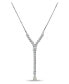 Cubic Zirconia Graduated Y Adjustable Necklace (6.5 ct. t.w.) in 18K Sterling Silver or Sterling Silver