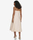 Women's Button-Front Sleeveless Midi Dress