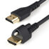 Фото #2 товара StarTech.com 6ft (2m) HDMI Cable with Locking Screw - 4K 60Hz HDR - High Speed HDMI 2.0 Monitor Cable with Locking Screw Connector for Secure Connection - HDMI Cable with Ethernet - M/M - 2 m - HDMI Type A (Standard) - HDMI Type A (Standard) - 18 Gbit/s - Audio Return