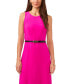 ფოტო #4 პროდუქტის Women's Crewneck Back Keyhole Sleeveless Dress