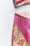 Фото #12 товара Платье миди с горловиной халтер и принтом patchwork ZARA