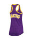 Фото #4 товара Women's Purple Los Angeles Lakers Showdown Burnout Tank Top