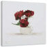 Bild auf leinwand Rote Rosen in Vase