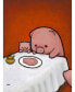 Фото #2 товара Luke Chueh Revenge Is A Dish Pig Art Block Framed 24" x 32"