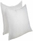 Stripe Down Alternative Medium Firm Back Neck Support 2 Piece Pillow Set, Standard