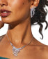 Silver-Tone Cubic Zirconia Bib Necklace, 16" + 2" extender, Created For Macy's