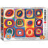 Puzzle 3D-Optik Farbstudie Quadrate