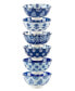 Фото #2 товара Carnival Blue Set of 6 All Purpose Bowl, 4.75" 6 Asst