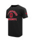 ფოტო #3 პროდუქტის Men's Black Distressed Ohio State Buckeyes Classic Stacked Logo T-shirt