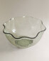 Hammered effect wavy picnic bowl