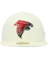 ფოტო #3 პროდუქტის Men's Cream Atlanta Falcons Chrome Color Dim 59FIFTY Fitted Hat