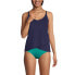 Фото #11 товара Women's Long Torso Chlorine Resistant Tulip Hem Tankini Swimsuit Top