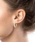 ფოტო #3 პროდუქტის Women's Crystals J Post Hoop Earrings