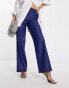 Фото #6 товара NA-KD x Mimi AR co-ord oversized tailored trousers in dark blue