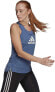 adidas 276554 AEROREADY Designed 2 Move Logo Sport Tank Top, Crew Blue/White, XS