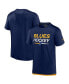Фото #1 товара Men's Navy St. Louis Blues Authentic Pro Tech T-shirt